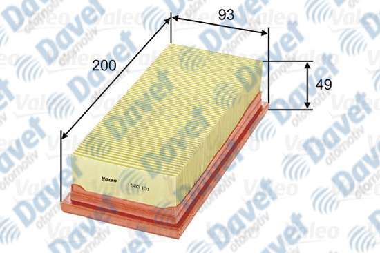 VALEO 585131 Hava Filtresi Volkswagen Golf Ii 1.6  ####